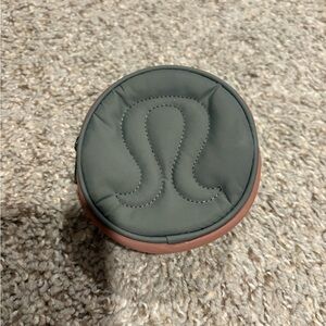 lululemon athletica Gray and Brown Wristlet